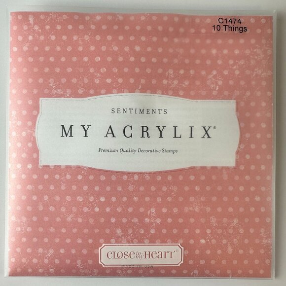 My Acrylix Premium Quality Decorative Stamps 10 Things C1474 - Picture 2 of 2
